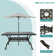 6 - Person Metal Patio Dining Set with Rectangular Table , Cushions Included