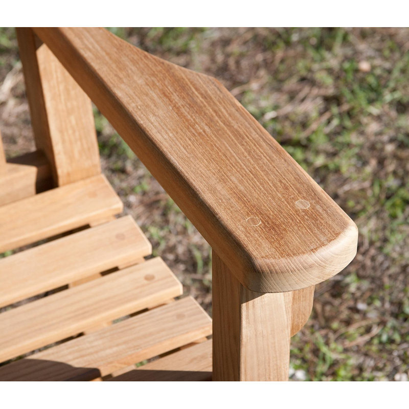London Outdoor Teak Bench, 35" H x 63" W x 25" D