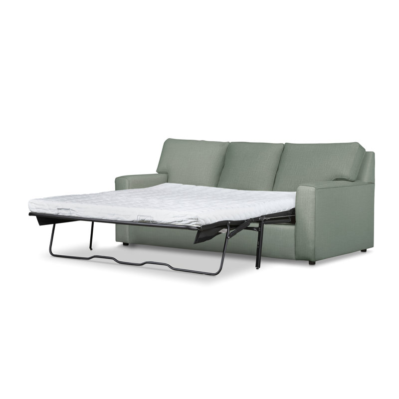 Yosef 82.5" Upholstered Sleeper Sofa, Conversation Capri Basketweave