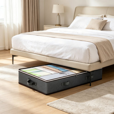 Ensemble de 4 boîtes de rangement sous le lit 39,37 po x 19,69 po x 7,09 po sous le lit