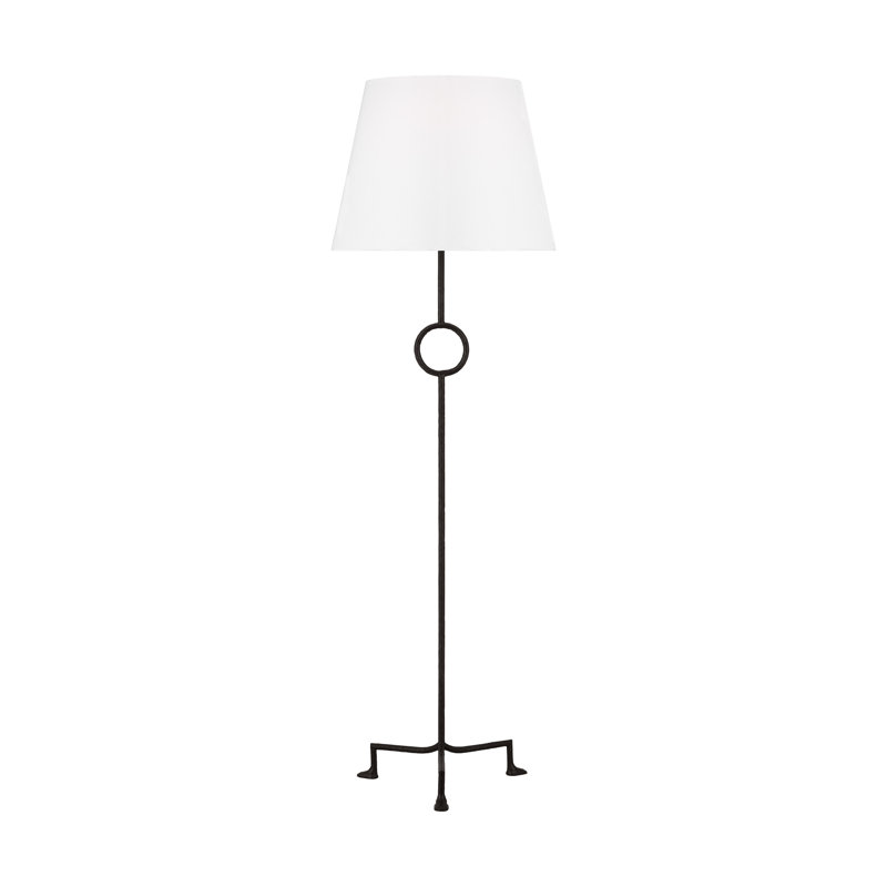 Michaeline 64'' Traditional Floor Lamp, Aged Iron