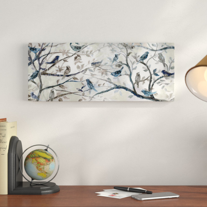 " Morning Chorus " Painting Print, 12" H x 30" W x 1.5" D
