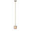 Luminaire suspendu carré simple à 1 lumière Hex Pendant
