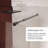 34"W X 72"H Shower Door Fixed, 1/4" Thick Black Gradient Tempered Glass Shower Door With Stainless Steel Rod For Walk-In Shower