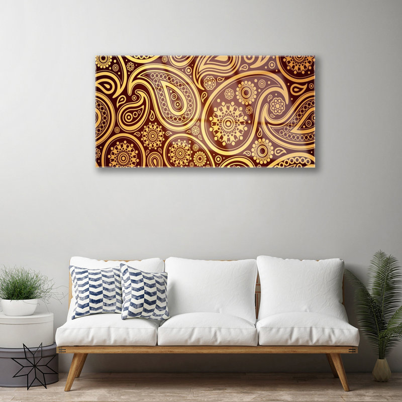 Art Abstract 1 Piece Wall Art on Glass