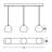Darus 3 - Light White Kitchen Island Pendant