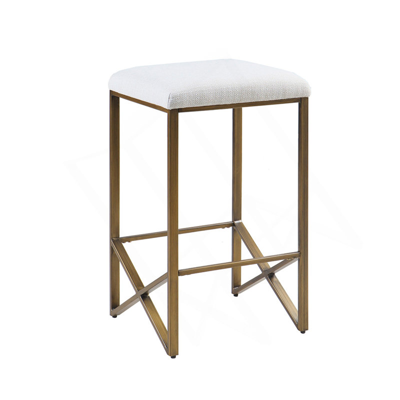 Tabouret de comptoir rembourré sans dossier H 26 po