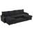 109.5" Sectional Sleeper Sofa With Pull Out Bed, U Shaped 5 Seater Modular Corduroy Sectional Sofa With 2 Storage Chaise Lounges,Cup Holders And USB Ports-1571945324