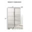 Commode 1Pc avec pieds chromés et poignées verticales-1502694505