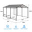 Auvent de garage en métal robuste 1015 pi avec toit en acier galvanisé - durable