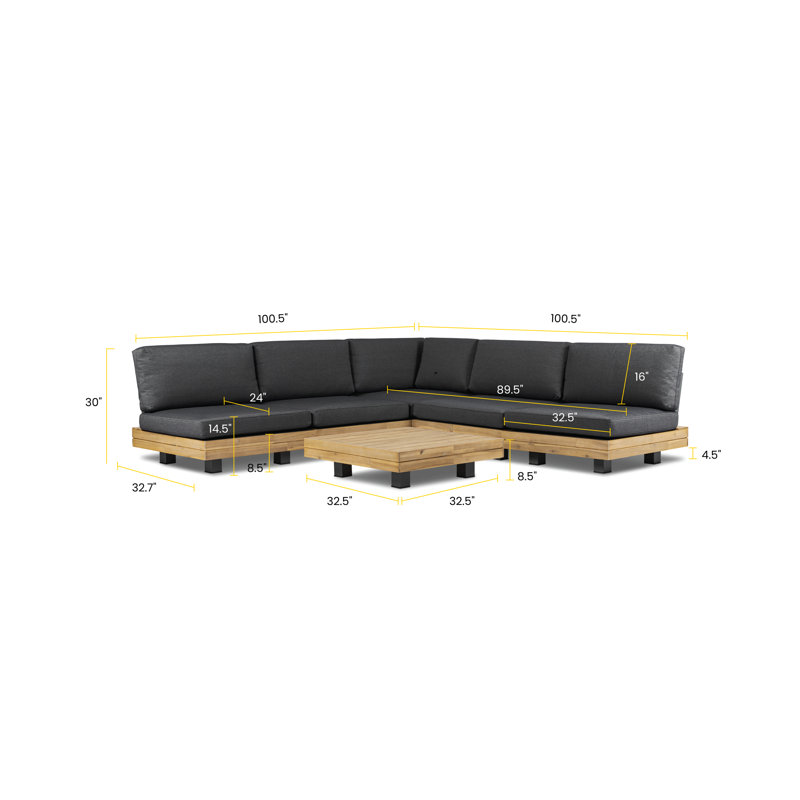 Veridian 5 - Person Patio Conversation Sets with Cushions