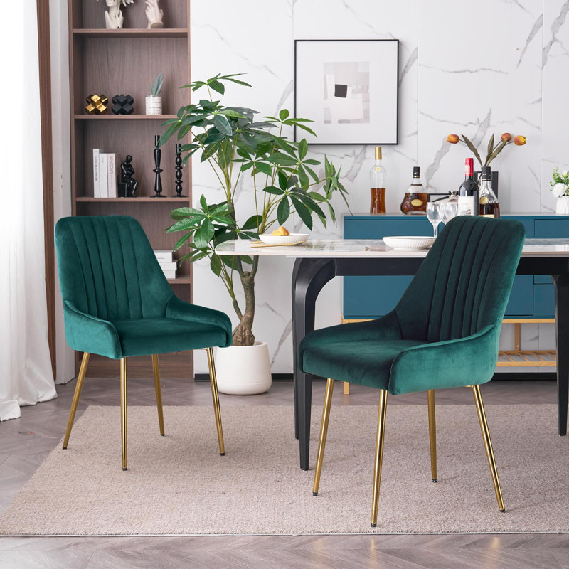 Chaise de salle à manger Maulsby, Vert, 2