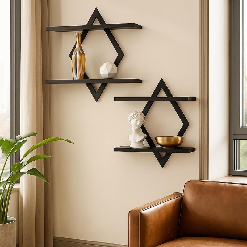 Wood Tiered Shelf