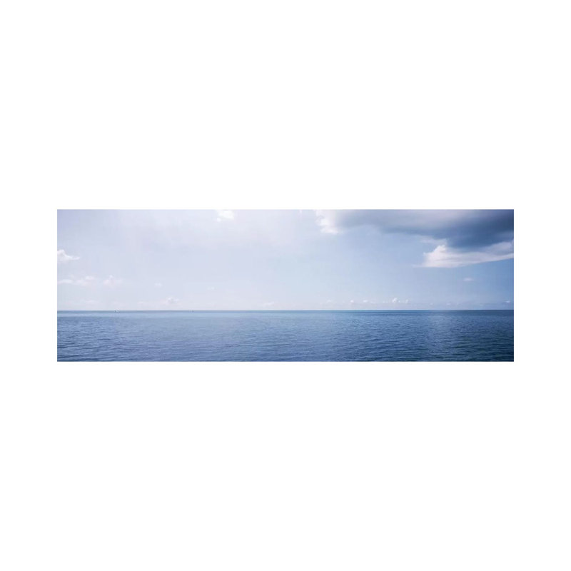Cloudy Seascape, Atlantic Ocean, Bermuda, USA by Panoramic Images - Wrapped Canvas Panoramic Print