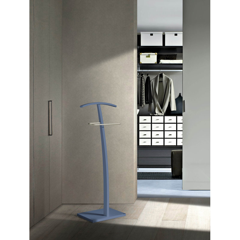 Ritzman Freestanding Valet Stand, Blue