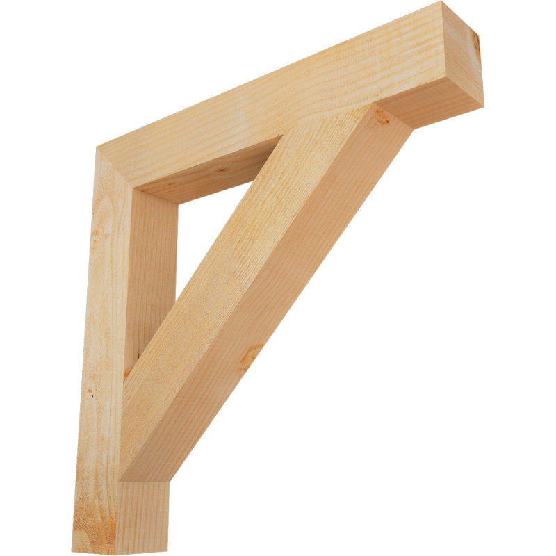 Support de bloc traditionnel, H 26 po x l 4 po x P 26 po, Douglas (sciage brut)