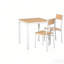 Ensemble de table et de conversation pour appartement, ensemble de table de cuisine et de chaise, ensemble de mobilier de table à manger 3 pièces (seulement 1 table et 2 chaises)