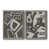 Toile avec cadre gris