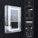 30" H Recessed or Surface LED Mirror Cabinet With Defogger And Adjustable Shelves