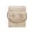 Outdoor Wood Grain Square MGO Side Table with Simulated Braided Cord