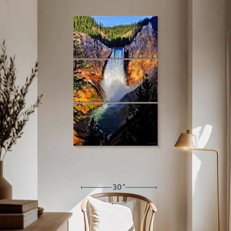 Alvord Wyoming Waterfall Wonder, 65" H x 42" W