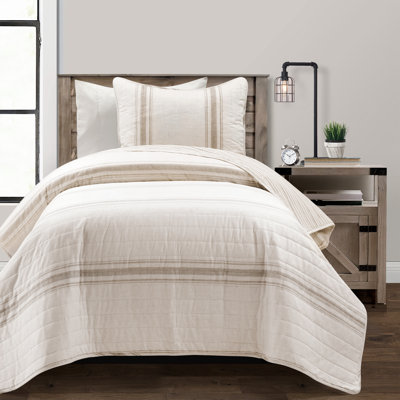 Apollo Standard Cotton Reversible 3 Piece Comforter Set