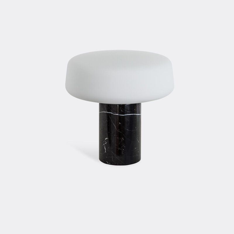 Solid LED Table Lamp, Nero Marquina