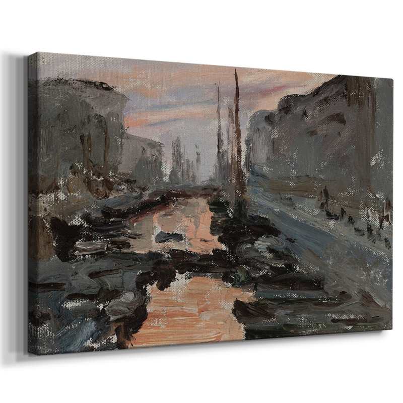 Paysage rétro - CDXCIX - Reproduction sur toile tendue, H 9 po x l 13 po