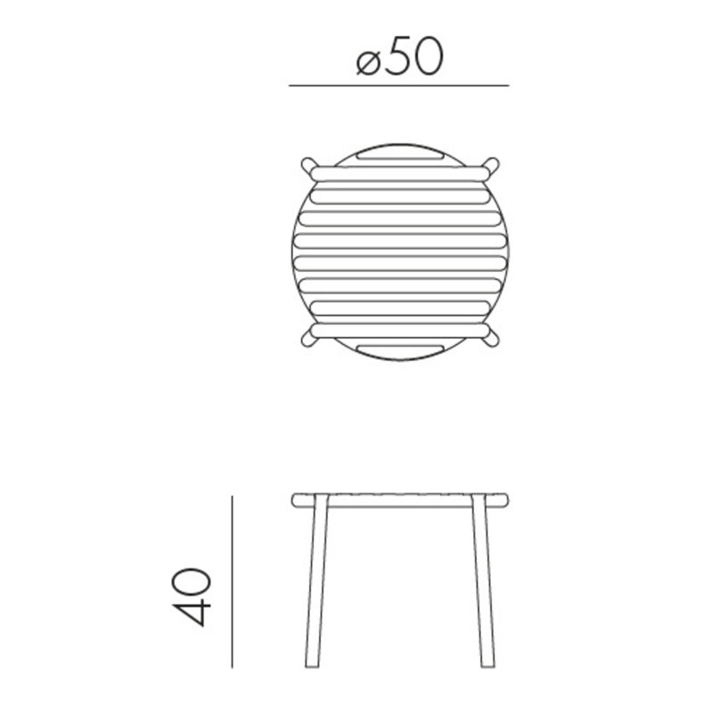 Doga Outdoor Round Bistro Table, Agave