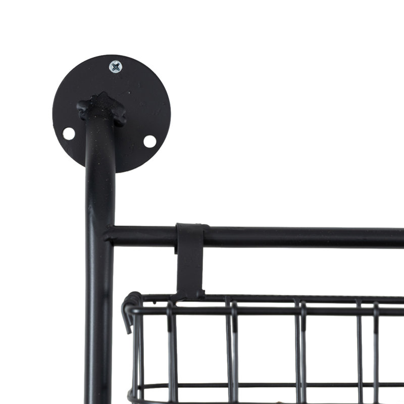 Rangement mural avec paniers Charlotin, H 28 po x l 16 po x P 3 po