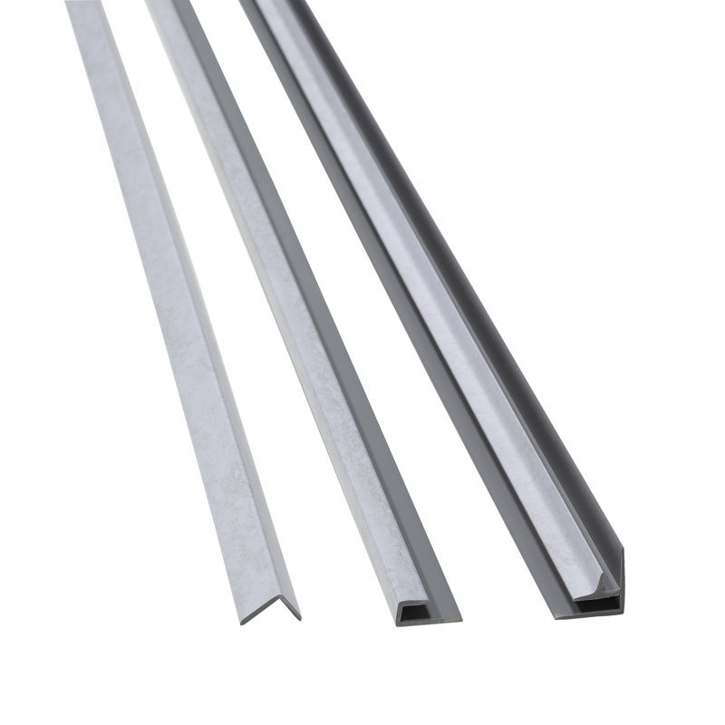 Palisade 78in x 36in x 36in Waterproof Vinyl Corner Shower Surround Kit with Accessories in Urban Fjord, Urban Fjord