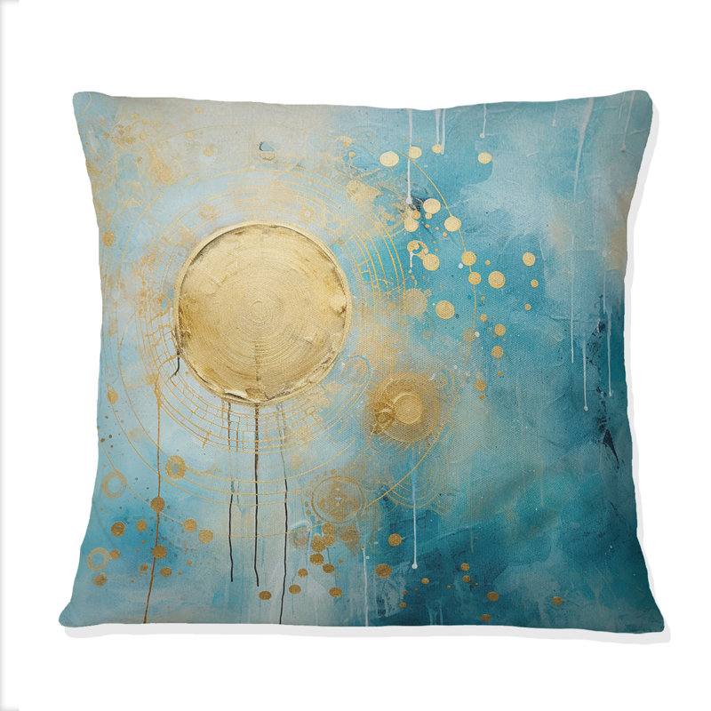 Coussin décoratif bleu sarcelle
