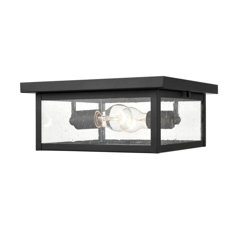 Evanton 2 - Bulb Outdoor Flush Mount, Bronze