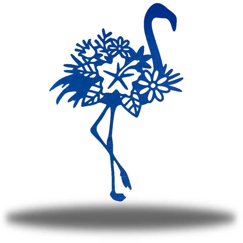 Décoration murale Kempas, Bleu, H 24 po x l 16 po x P 0,01 po