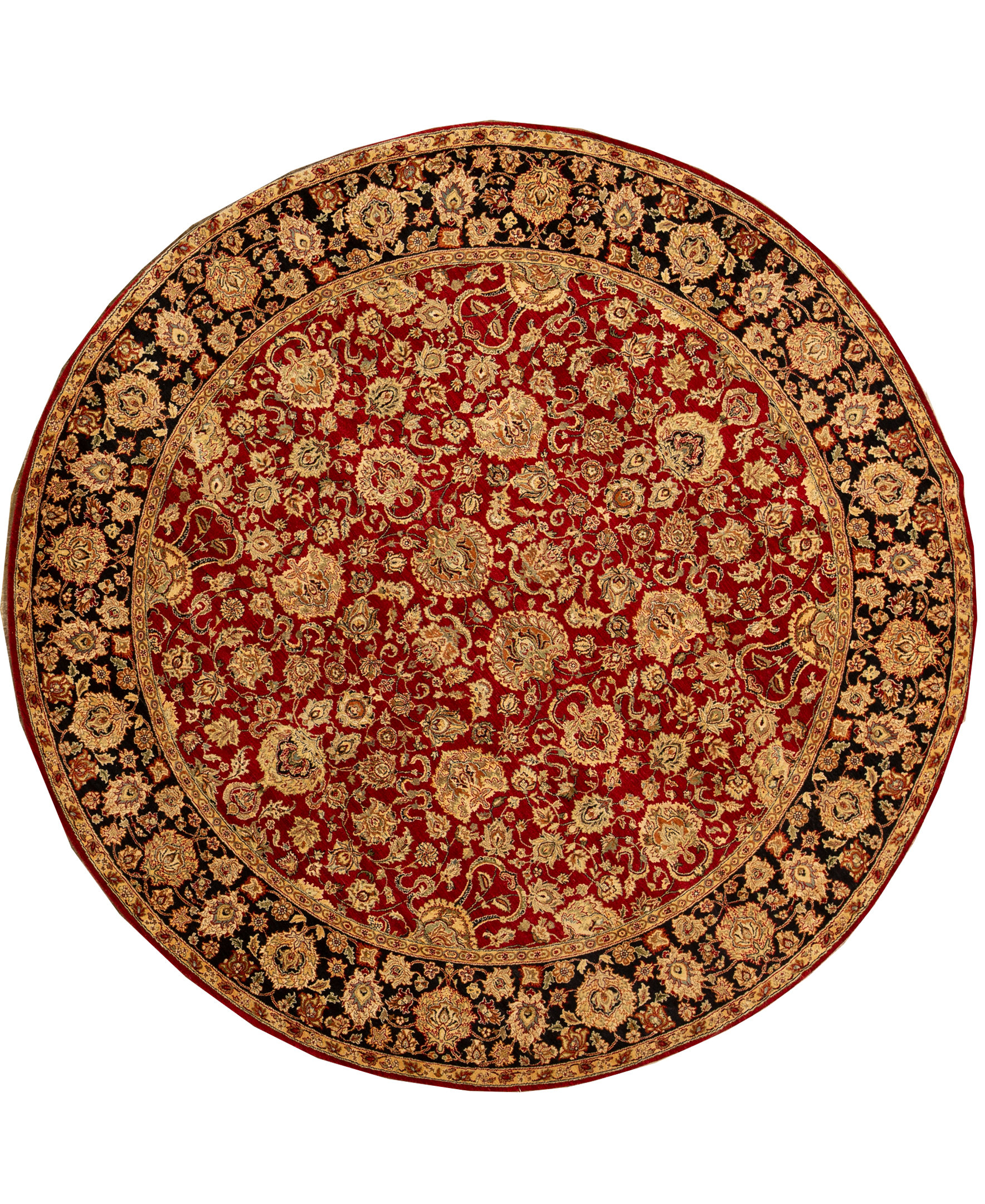 Bokara Rug Co., Inc. HandKnotted HighQuality Red and Black Round Area Rug Perigold
