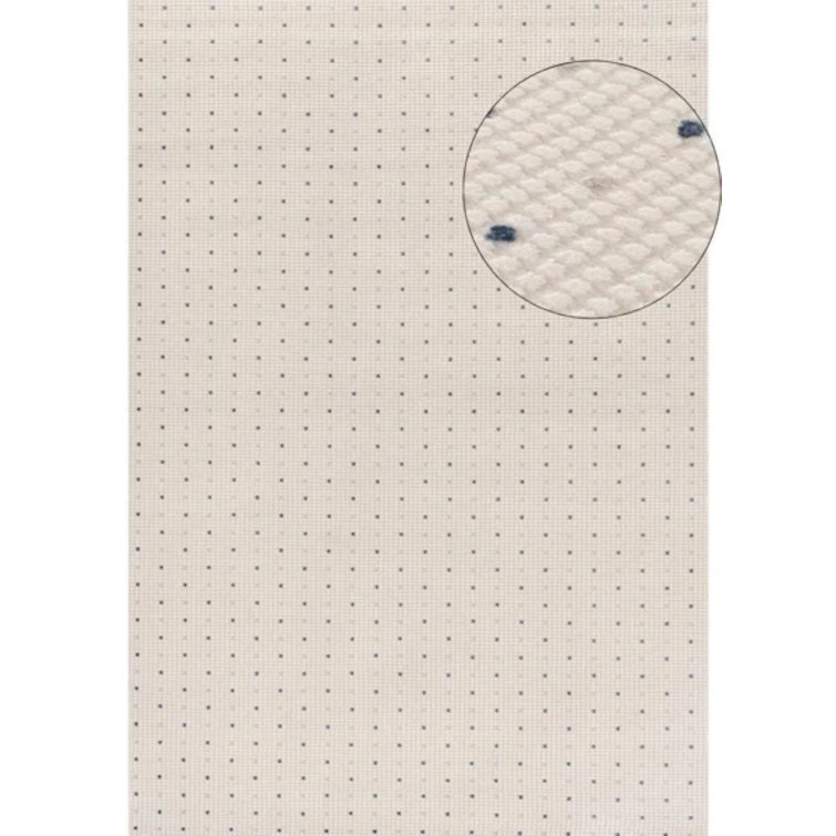 Carmel Modern Dots Cream/Navy Area Rug