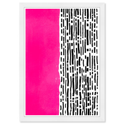 Abstrait art moderne sur papier rose