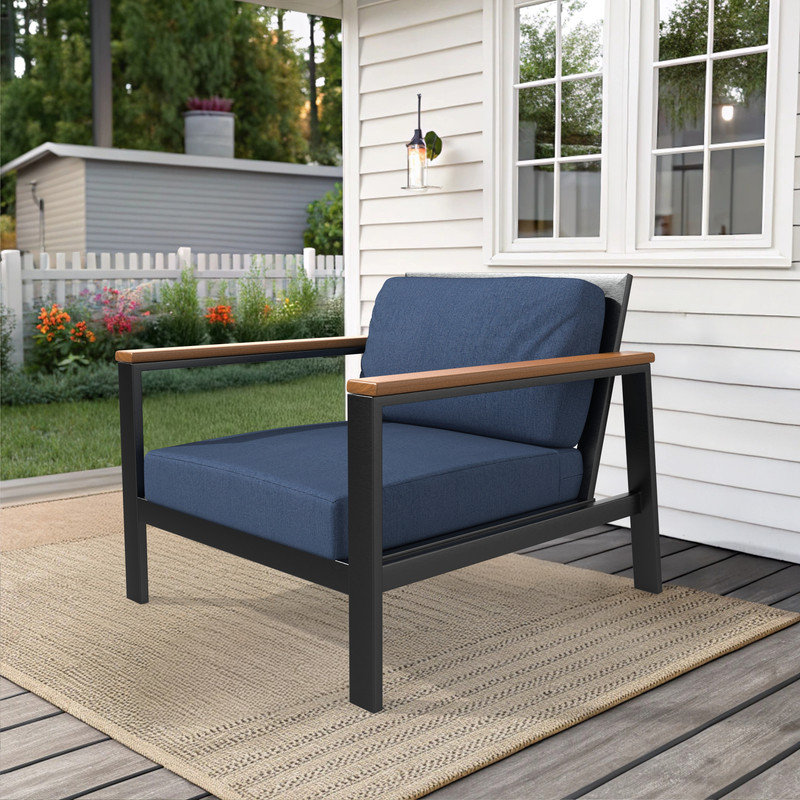 Indoor/Outdoor Deep Seating Sunbrella Cushion, Spectrum Indigo
