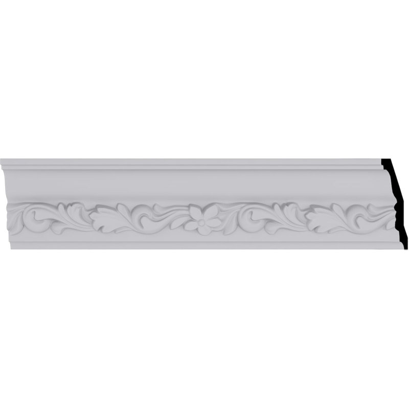 Sussex 94.5" White Urethane Decorative Crown Moulding