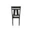2 chaises d'appoint de salle à manger transitionnelles 2 pièces, finition gris anthracite blé, sièges rembourrés en tissu, chaise en bois avec pieds carrés de 2 chaises transitionnelles,