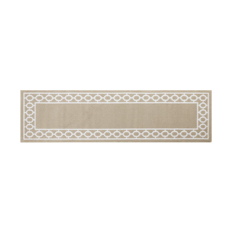 Trellis Border Tufted Performance Runner Rug