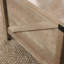 Table basse à plateau relevable, finition brune