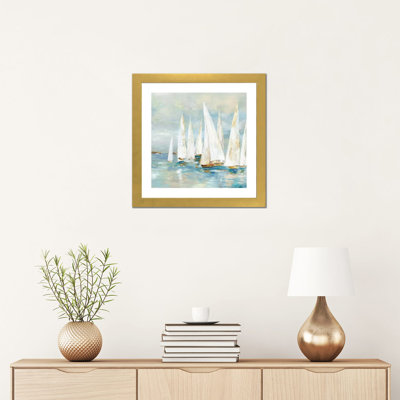 Voiliers blancs de Allison Pearce, reproduction d’art
