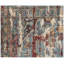 Tapis bleu en laine noué à la main vieilli - Tapis oriental à médaillon d'inspiration rétro pour le salon et la chambre à coucher-998004470