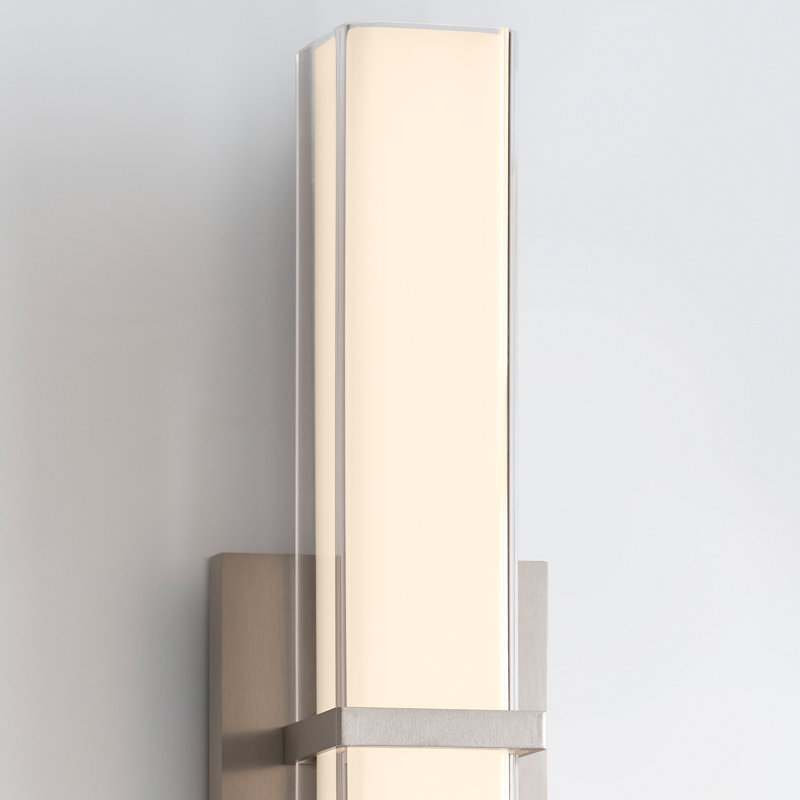 Milan 1 - Light LED Bath Bar, Satin Nickel