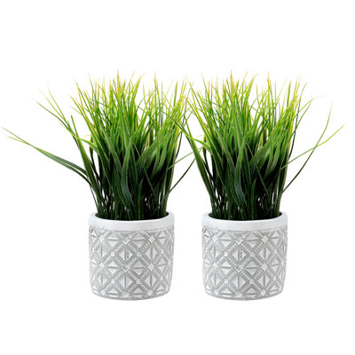22.86cm Faux Onion Grass Grass