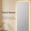 Miroir à DEL pleine longueur 63 "x 24" sans cadre avec coins arrondis et capteur tactile intelligent