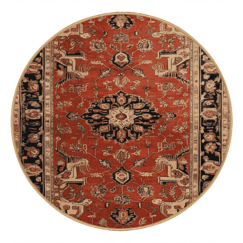 Tapis brun lavable à la machine