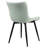 Pu Leather Upholstered Dining Chairs Modern Wingback Side Chairs With Metal Legs-1195136596