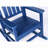 All Weather Rocking Chair Set With Side Table, 3-Piece Rocking Chair Set With Wood-Texture(Includes 2 Rocking Chairs And 1 Table)